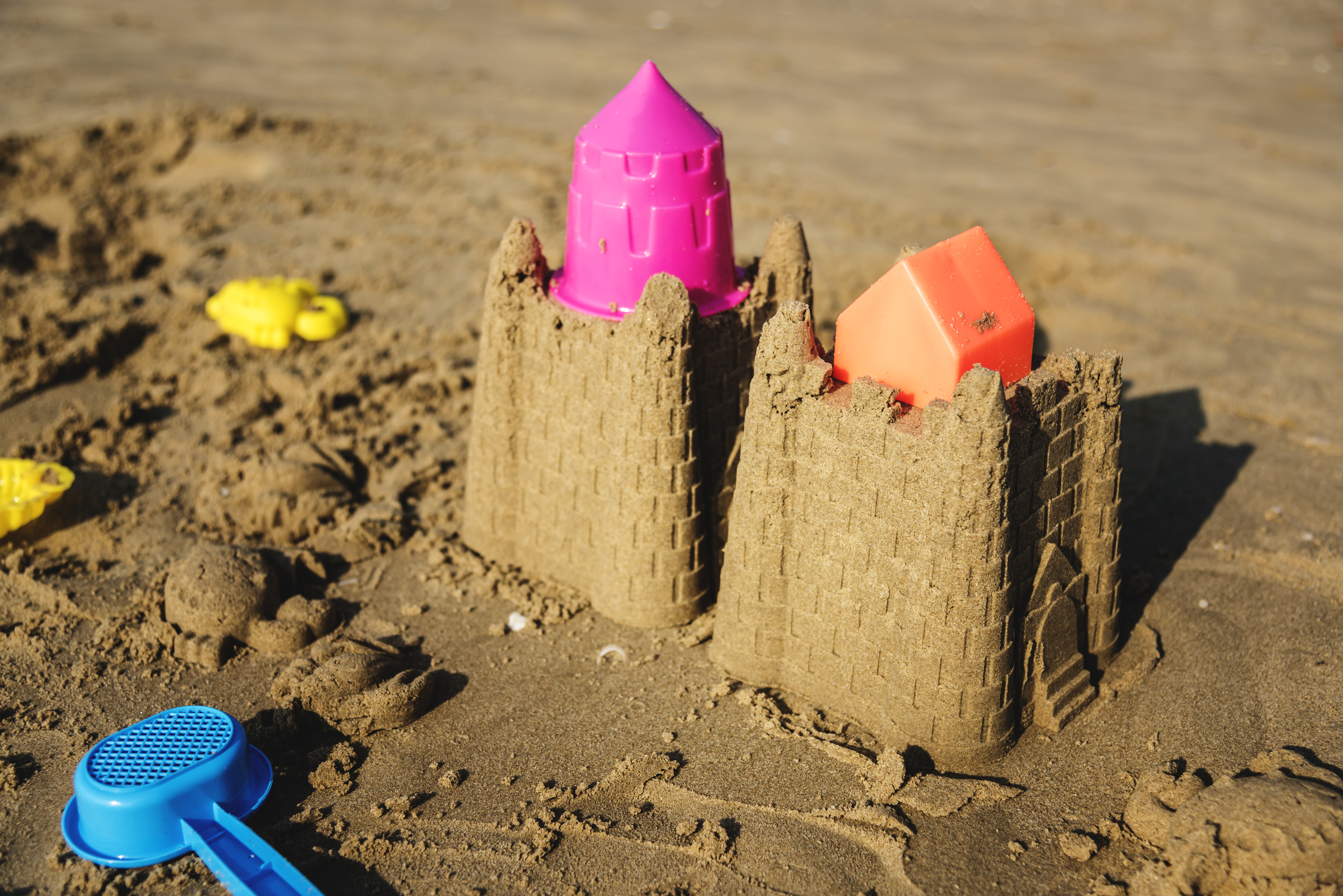 Cute Sand Castle On The Beach